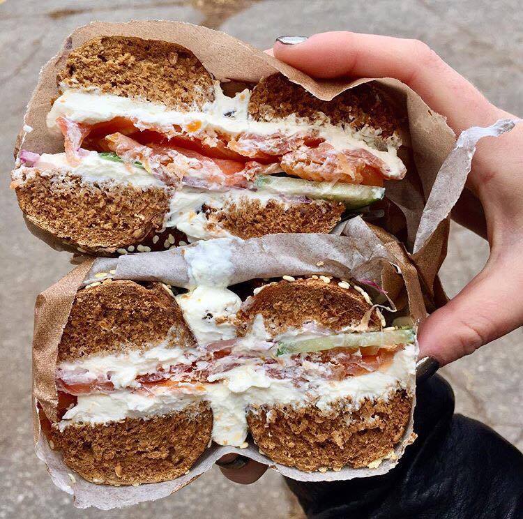 When bae is in the form of a bagel! Schmaltz Appetizing Bagel with Cream Cheese &amp; Lox.