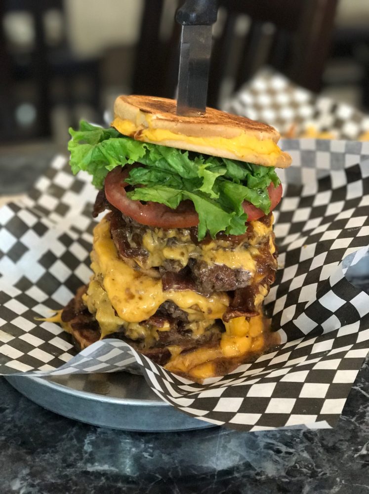 Go Chuck Yourself Burger from Holy Chuck in Toronto. 