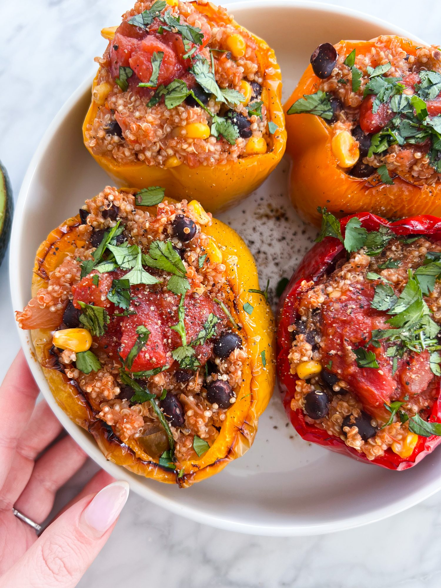 Vegetarian Stuffed Bell Peppers With Quinoa Everything Delish vegetarian-stuffed-bell-peppers-with-quinoa-everything-delish