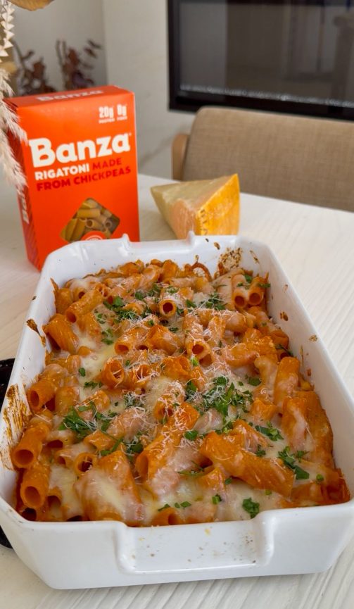 Spicy Rigatoni Pasta Bake