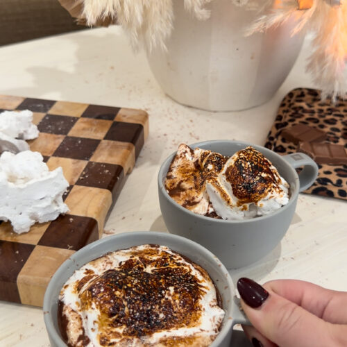 French Hot Chocolate with Homemade Marshmallows - Everything Delish