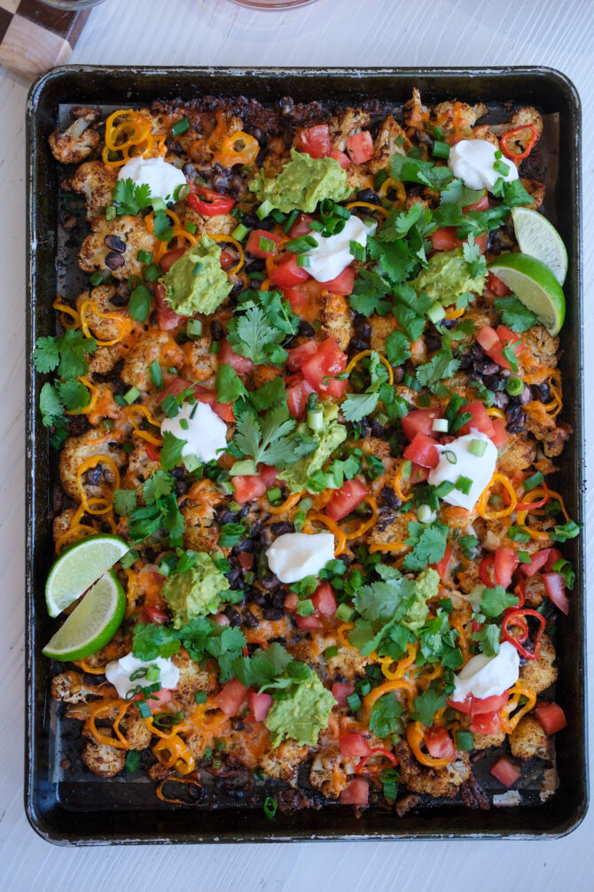 Loaded Cauliflower Nachos
