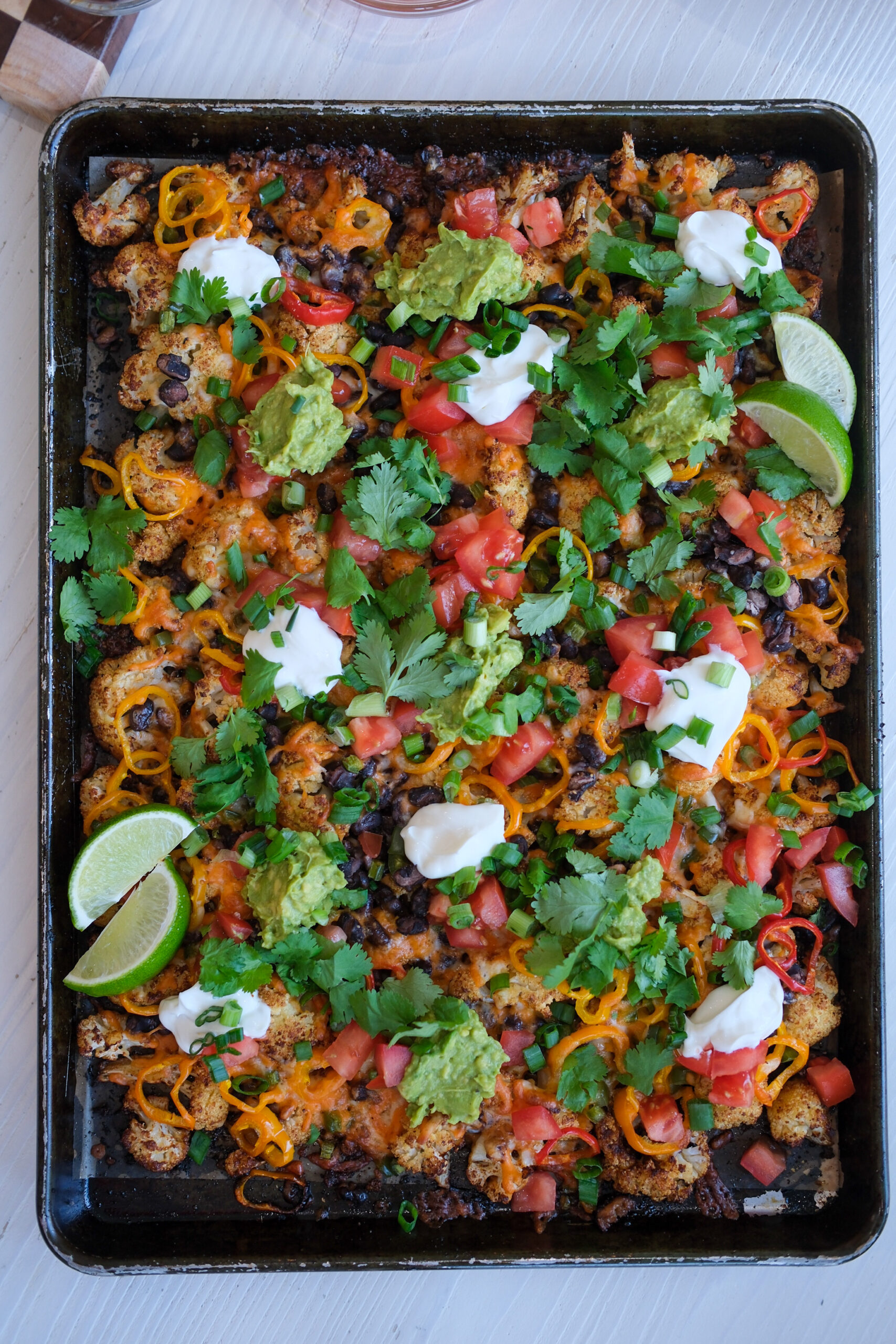 Loaded Cauliflower Nachos