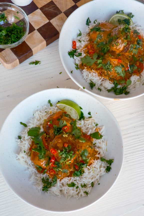 Thai-Inspired Coconut Curry Chicken Meatballs